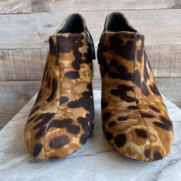 Balenciaga Stiletto Ankle Bootie - Calf Hair - Animal Print - Size 37.5 - GUC - Picture 3 of 16